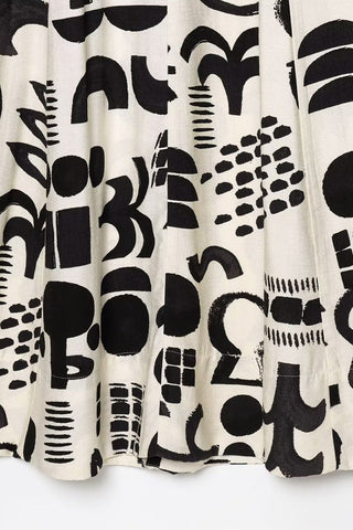 Abstract Print Sundress with Cutout Detail