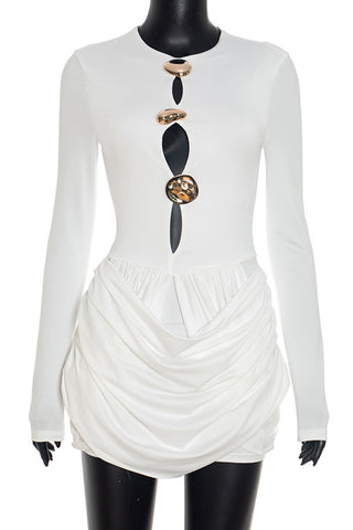 Cut-Out Detail Casual Dress