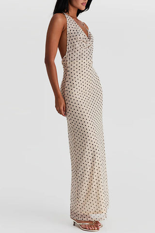 Polka Dot Maxi Dress