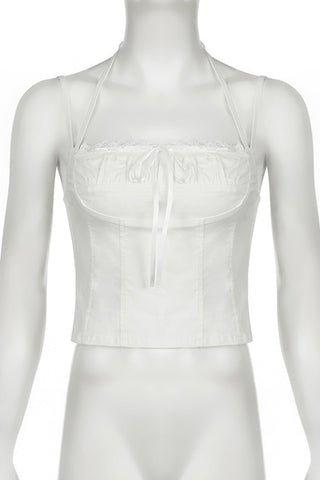 Strappy Tie-Front Camisole Tank Top