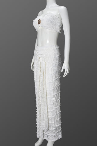 Elegant Lace Two-Piece Skirt Set