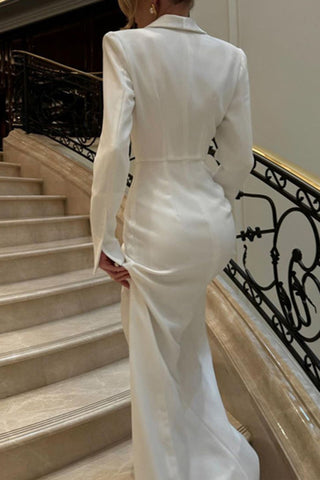 Elegant Button-Down Maxi Dress