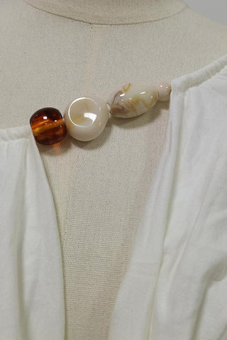 Asymmetric Draped Neckline Blouse