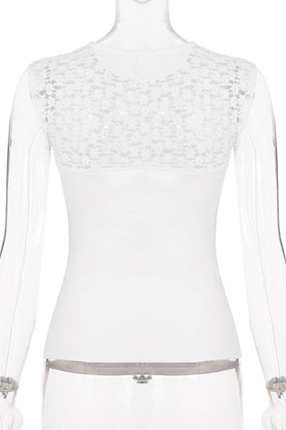 Lace-Detail Sleeveless Top