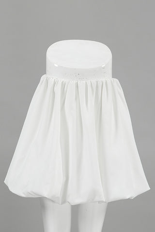 Stylish Bubble Hem Mini Skirt