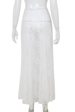 Elegant Sheer Maxi Skirt