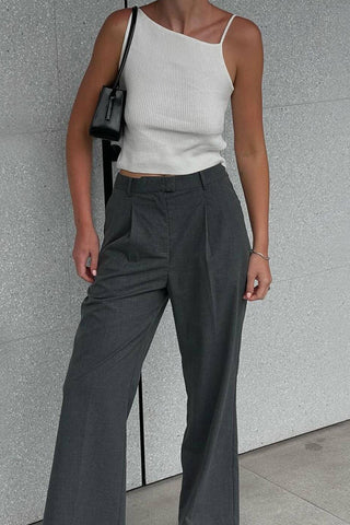 Square Neck Knit Tank Top