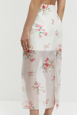 Floral Print Maxi Skirt