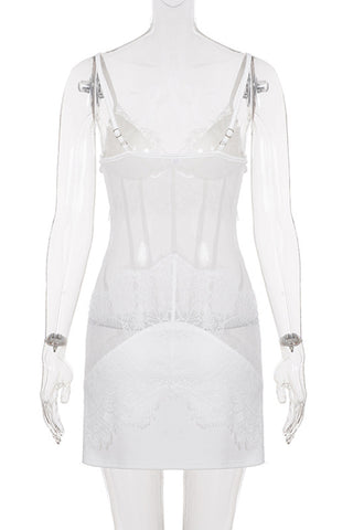 Lace-Trim Cami Casual Dress