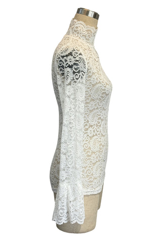 Elegant Lace Long Sleeve Blouse