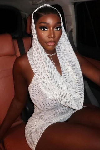 Sequin Halter Night Out Dress