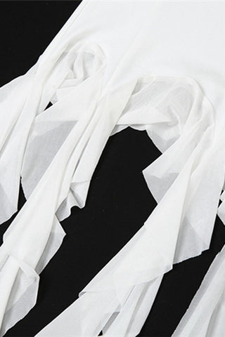 Ruffled Asymmetric Tank Top