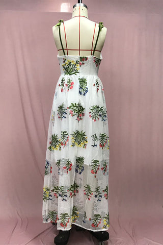 Floral Strap Midi Dress