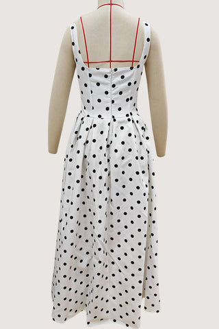 Polka Dot Casual Maxi Dress