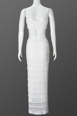 Elegant Lace Two-Piece Skirt Set