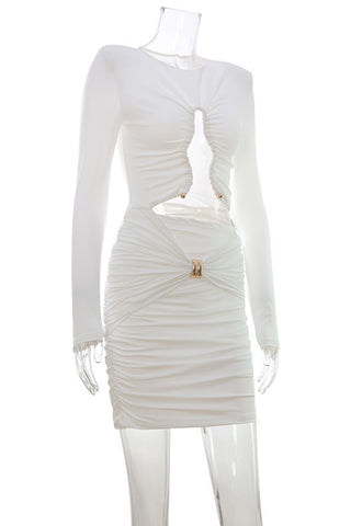 Elegant Cut-Out Evening Dress