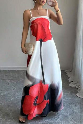 Floral Print Maxi Dress