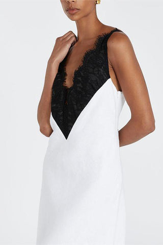 Lace Trim Slip Dress