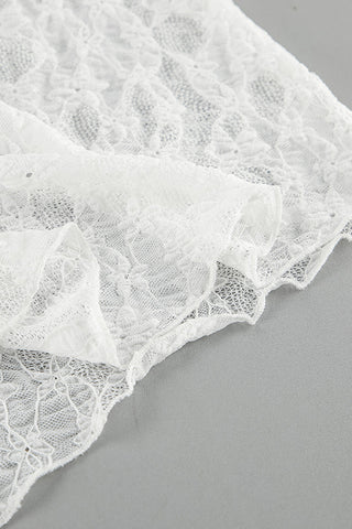 Cap-Sleeve Lace Maxi Dress