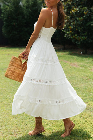 Lace-Trim Spaghetti Strap Sundress