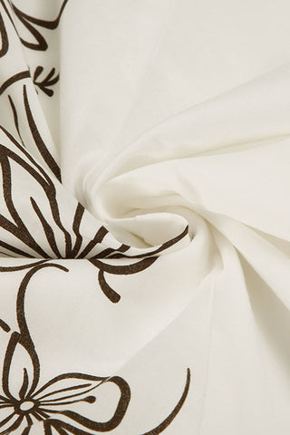 Floral Detail Midi Skirt