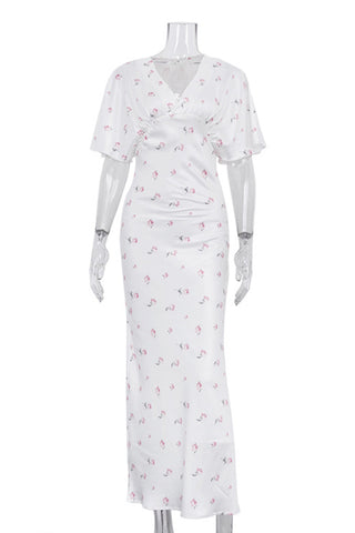 Elegant V-Neck Maxi Dress