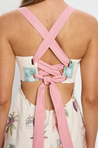 Tropical Print Vacation Dress