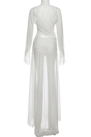 Elegant Ruched Skirt Set