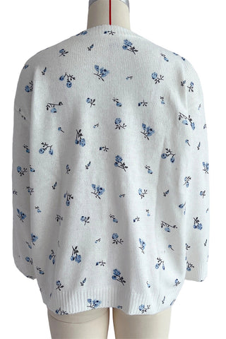 Floral Patterned Cozy Sweater