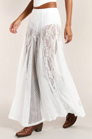 Elegant Lace Maxi Skirt
