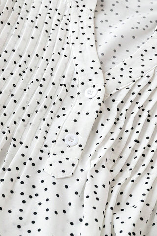 Polka Dot Flutter Sleeve T-Shirt