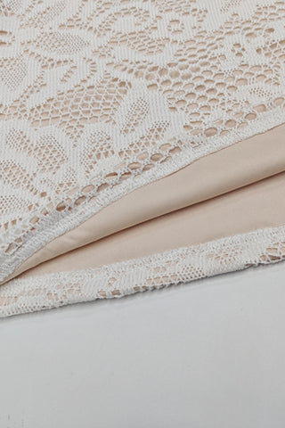 Lace Cutout Mini Dress