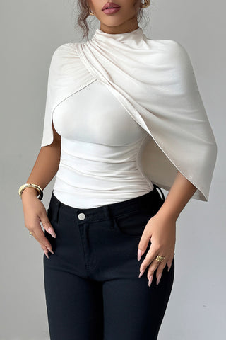 Draped Cape-Style T-Shirt