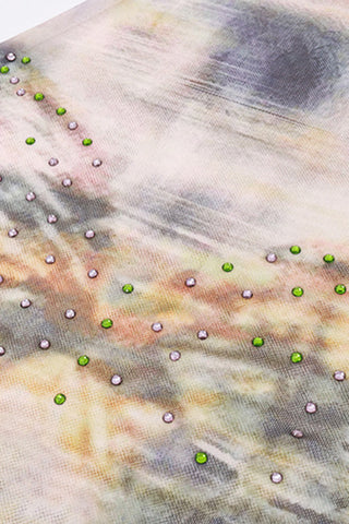 Vintage Print Summer Backless Tank