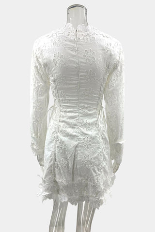 Lace Flare Casual Dress