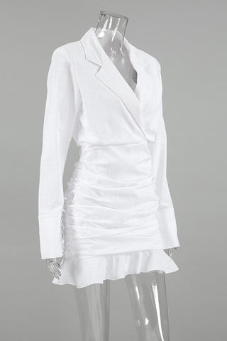 Tailored Wrap Casual Dress