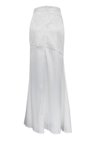 Elegant Maxi Skirt with Chic Draping