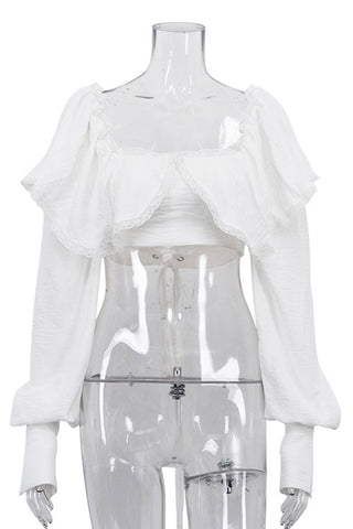 Elegant Ruffle Off-Shoulder Blouse