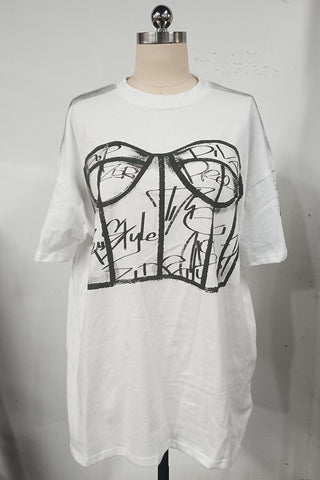 Graphic Print Oversized T-Shirt