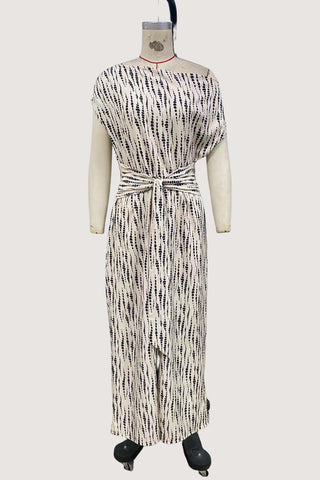 One-Shoulder Tie-Waist Jumpsuit