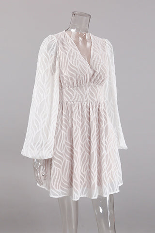 Flowy Long Sleeve Casual Dress