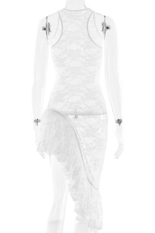 Halter Lace Casual Dress