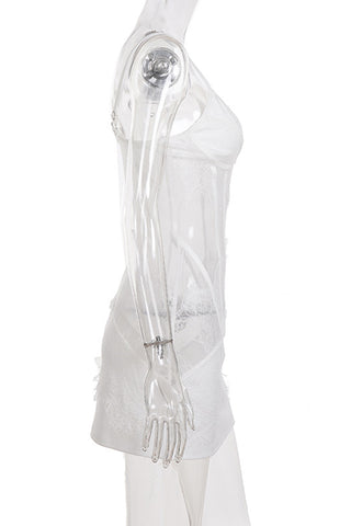 Lace-Trim Cami Casual Dress