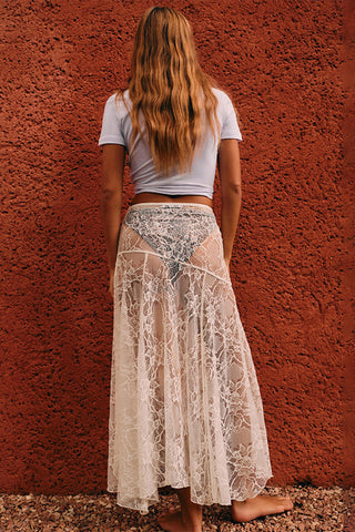 Elegant Sheer Maxi Skirt