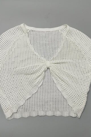 Knotted Front Mesh Tank Top