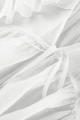 Ruffled Long-Sleeve Blouse