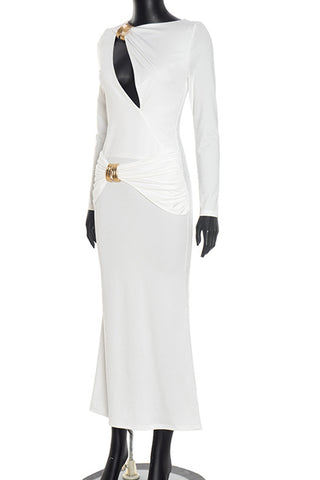 Elegant Cut-Out Evening Dress