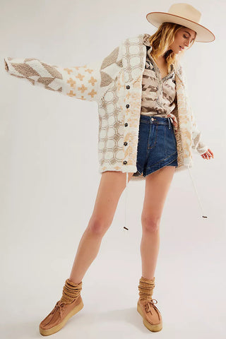 Geometric Knit Cardigan