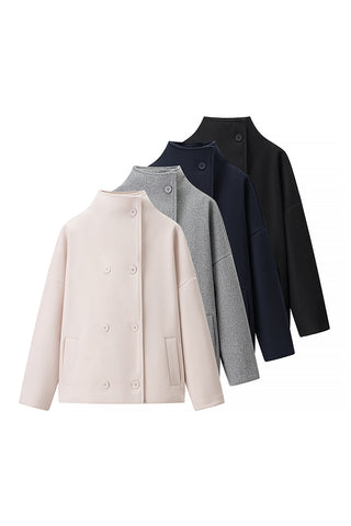 Double-Breasted Minimalist Jacket