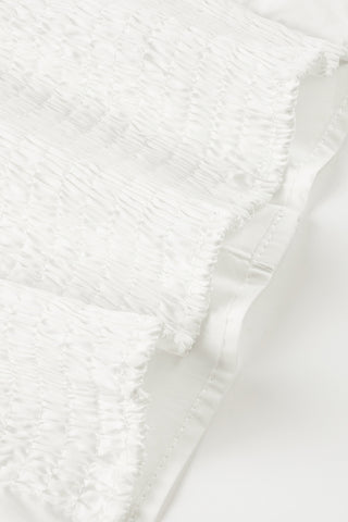 Lace Trim Button-Front Blouse